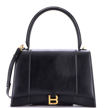 Hourglass Top Handle Bag Leather New Medium