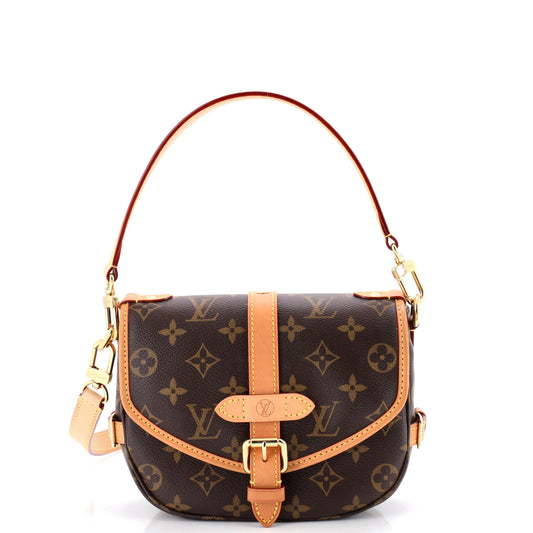 Louis Vuitton Saumur Handbag Monogram Canvas BB