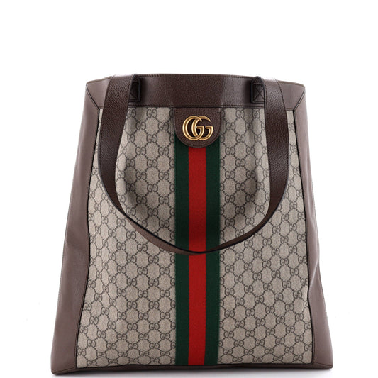 Gucci Ophidia Soft Open Tote GG Coated Canvas Large