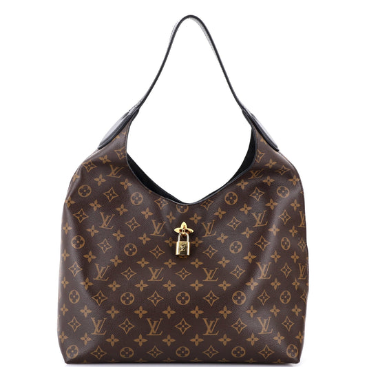 Louis Vuitton Flower Hobo Monogram Canvas with Leather