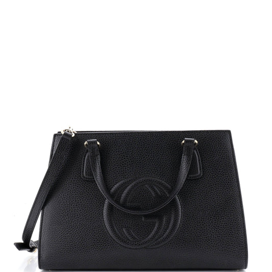 Gucci Soho Convertible Top Handle Satchel Leather Medium