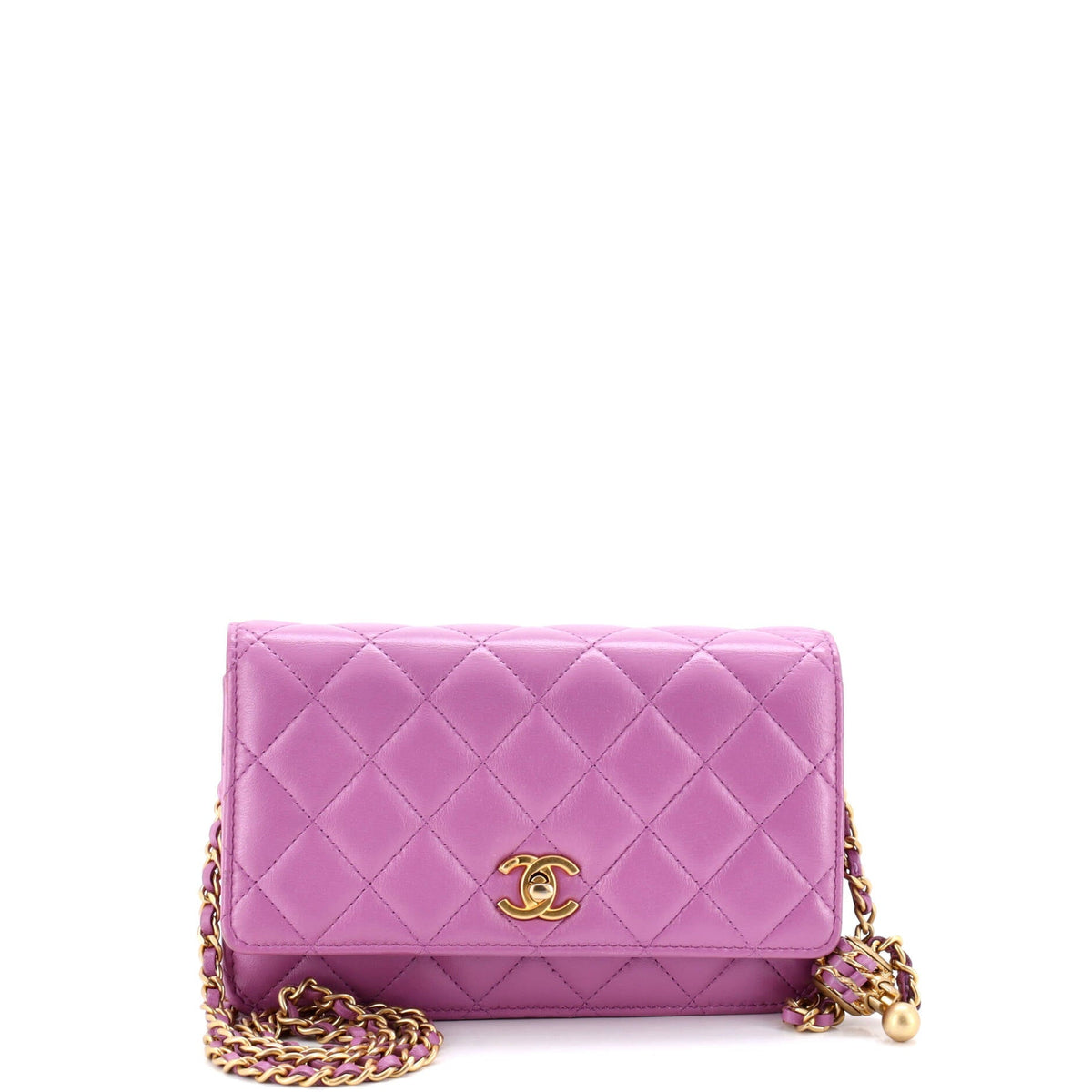 Chanel Pearl Crush Wallet on Chain Quilted Lambskin