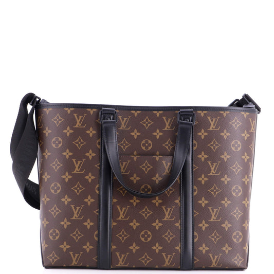 Louis Vuitton Weekend Tote Macassar Monogram Canvas PM