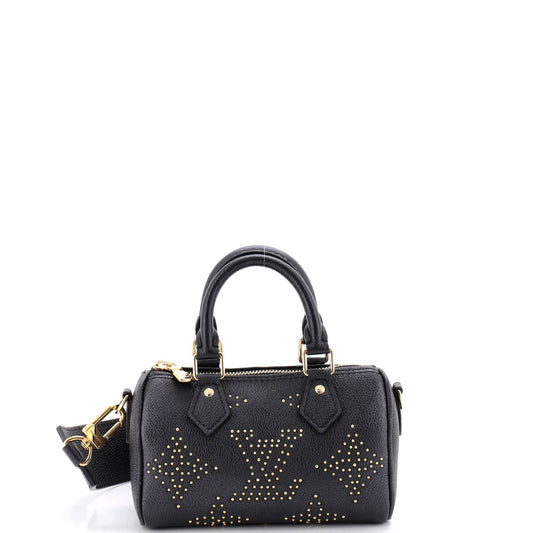 Louis Vuitton Speedy Bandouliere NM Bag Studded Leather Nano