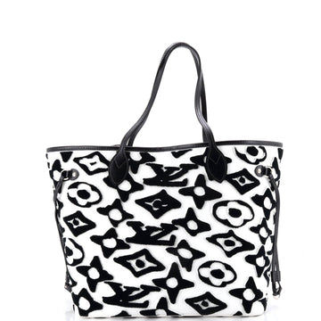 Neverfull NM Tote Limited Edition Urs Fischer Tufted Monogram Canvas MM