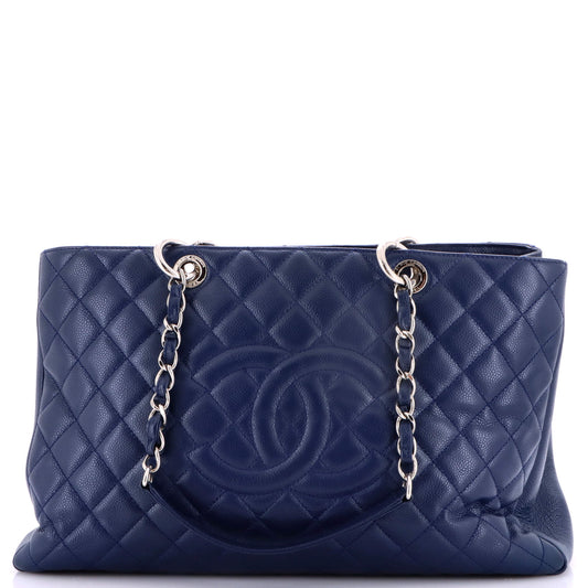 Chanel Grand Shopping Tote Quilted Caviar XL