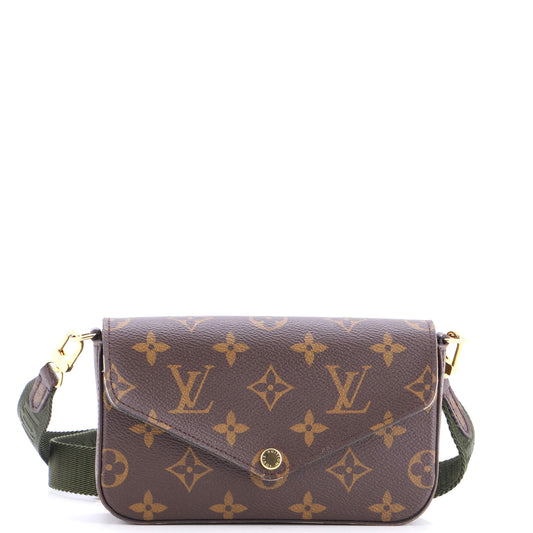 Louis Vuitton Felicie Strap & Go Handbag Monogram Canvas