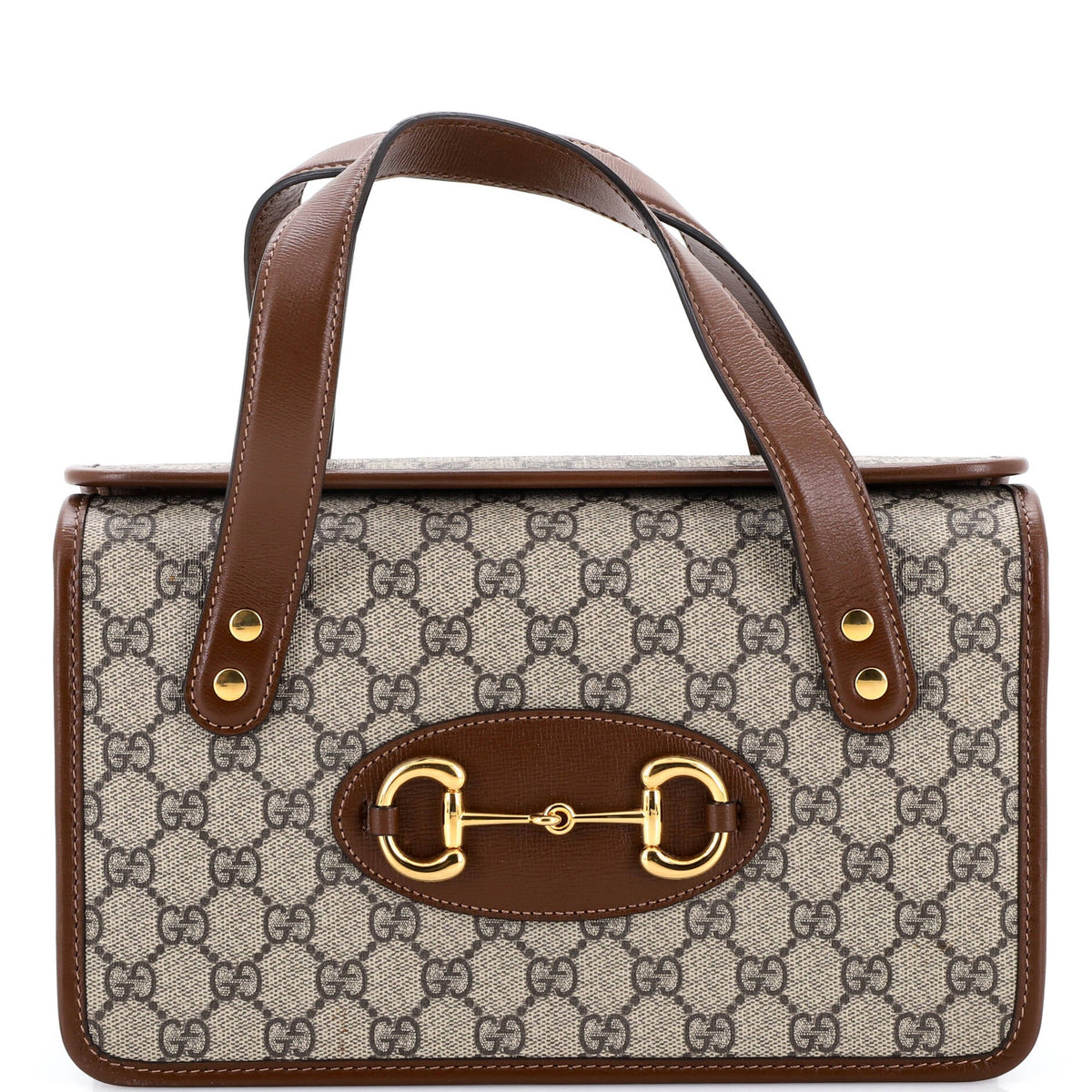 Gucci Horsebit 1955 Boston Bag GG Coated Canvas Small