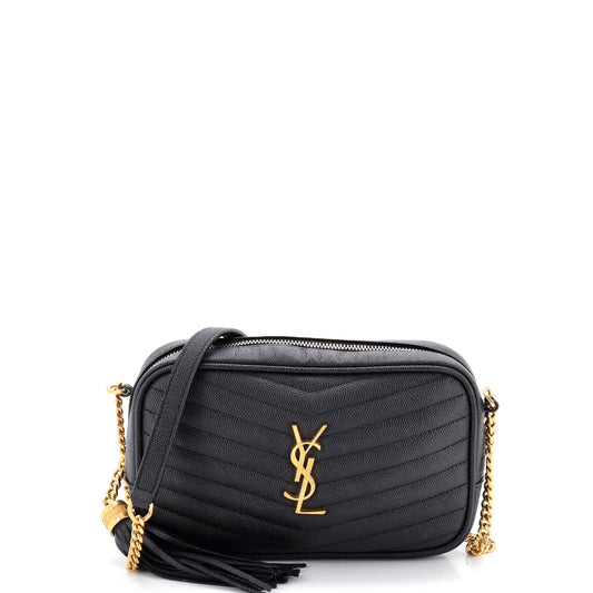 Saint Laurent LouLou Crossbody Bag Matelasse Chevron Leather Mini