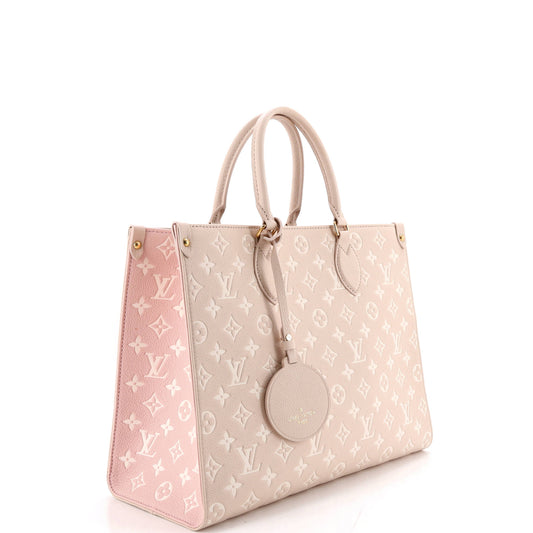 Louis Vuitton OnTheGo Tote Spring in the City Monogram Empreinte Leather MM