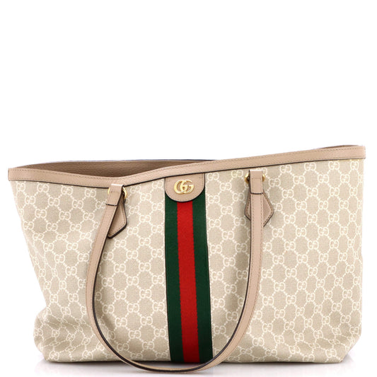 Gucci Ophidia Shopping Tote GG Coated Canvas Medium
