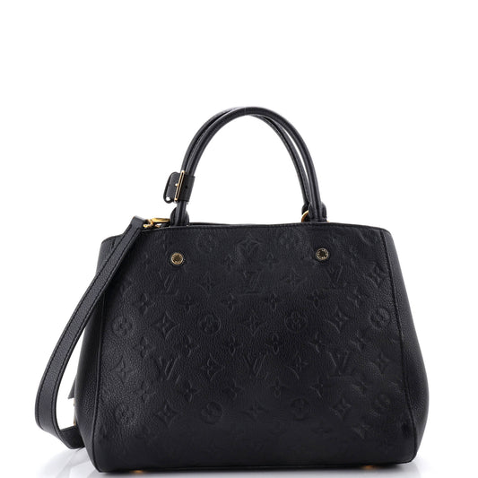 Louis Vuitton Montaigne Handbag Monogram Empreinte Leather MM