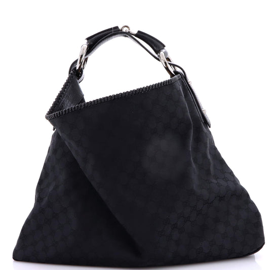 Gucci Horsebit Hobo GG Canvas Large
