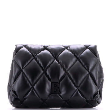 Touch Clutch Quilted Puffy Leather Large