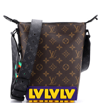 Cruiser Messenger Limited Edition LV Rubber Monogram Canvas and Monogram Eclipse
