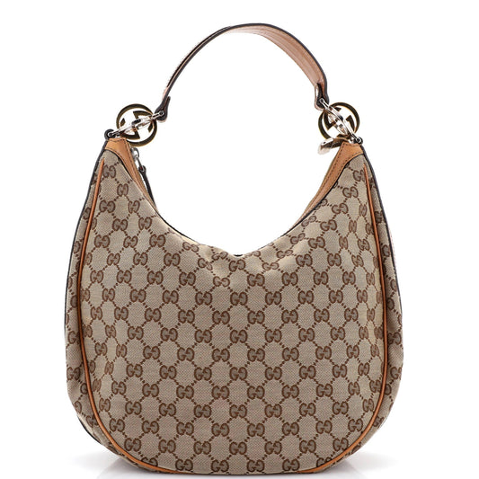 Gucci Twins Hobo GG Canvas Medium