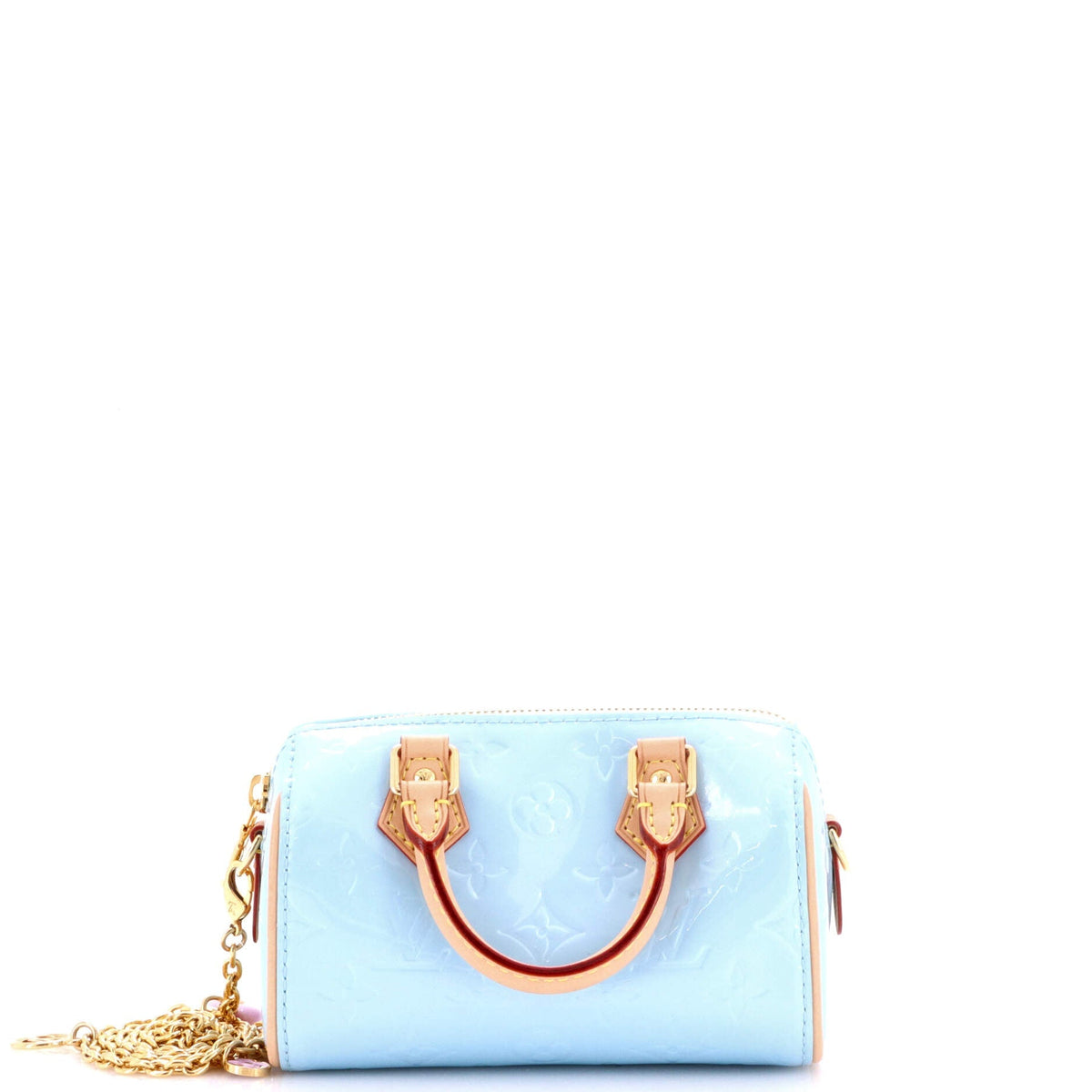 Louis Vuitton Chain Speedy Bandouliere NM Bag Limited Edition Valentine Monogram Vernis Nano