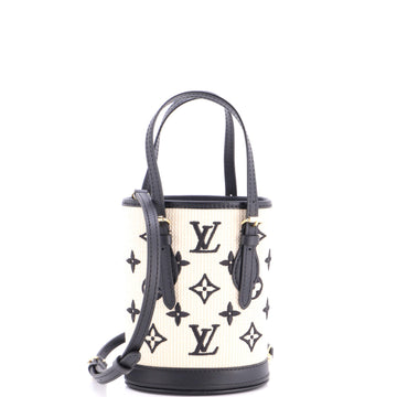 Bucket Bag By The Pool Monogram Raffia Nano
