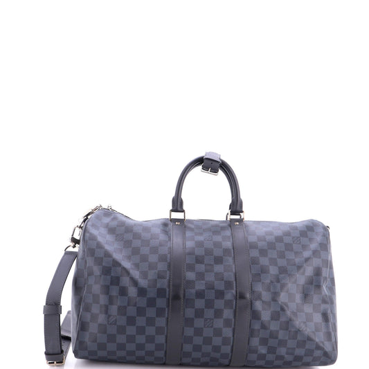 Louis Vuitton Keepall Bandouliere Bag Damier Cobalt 45