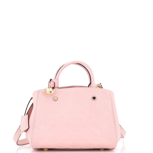 Louis Vuitton Montaigne Handbag Monogram Empreinte Leather BB