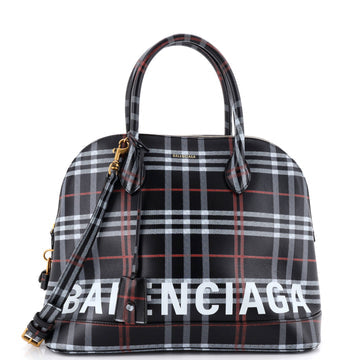 Logo Ville Bag Printed Leather Medium