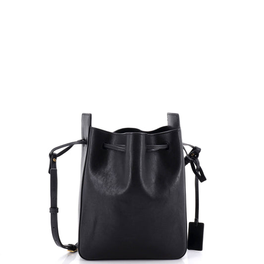 Saint Laurent Convertible Bucket Bag Leather Small