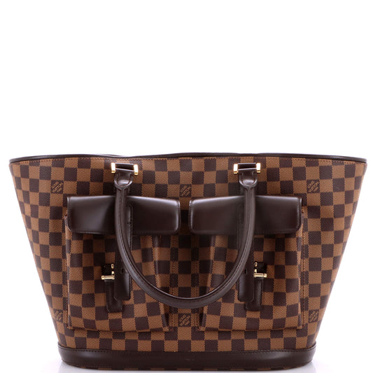 Louis Vuitton Manosque Handbag Damier GM