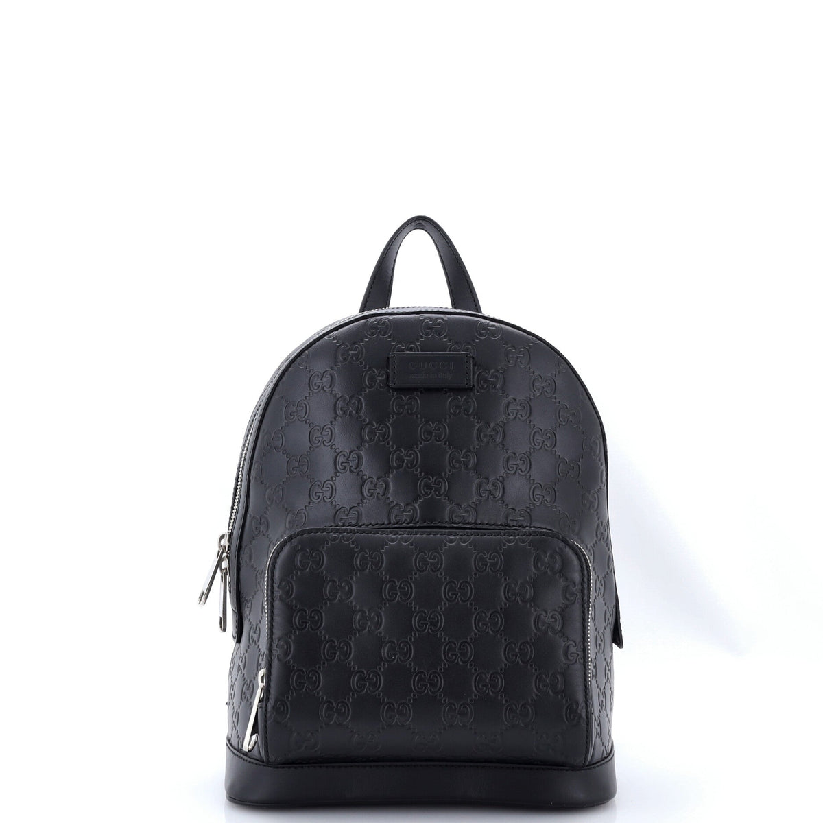 Signature Pocket Backpack Guccissima Leather Small