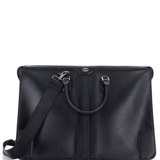 Gucci Interlocking G Convertible Briefcase Leather Large
