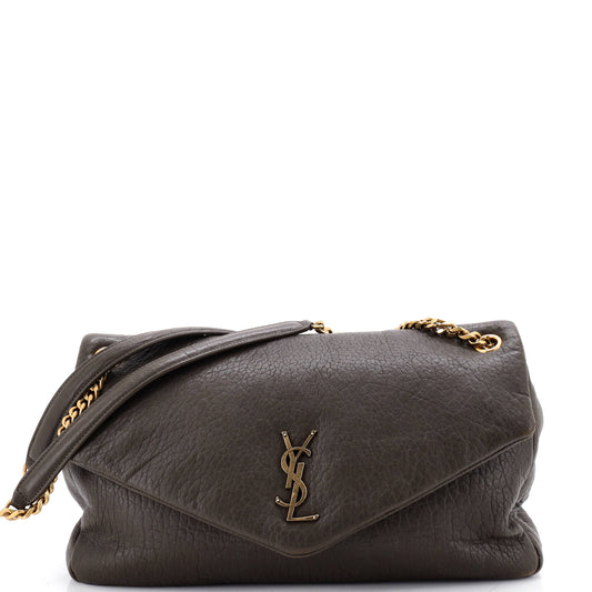 Saint Laurent Calypso Flap Bag Leather Large