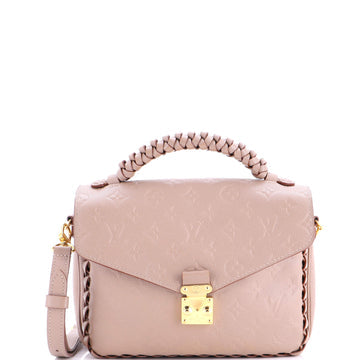 Braided Handle Pochette Metis Monogram Empreinte Leather