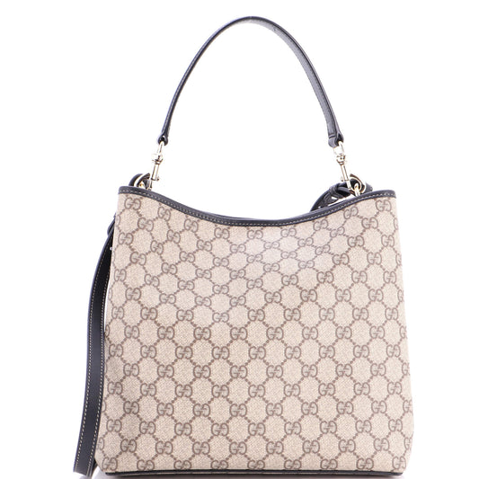 Gucci GG Emblem Bucket Bag GG Coated Canvas Medium