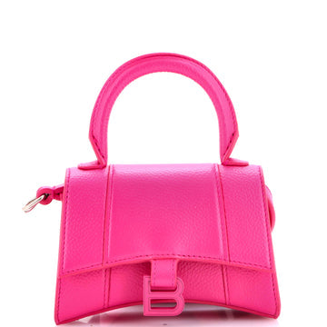 Hourglass Top Handle Bag Leather Mini