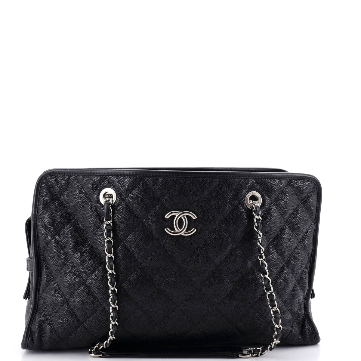 Chanel French Riviera Tote Quilted Caviar Large