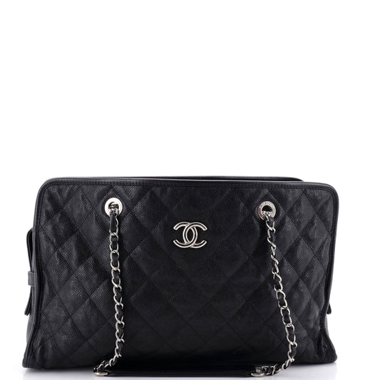 Chanel French Riviera Tote Quilted Caviar Large