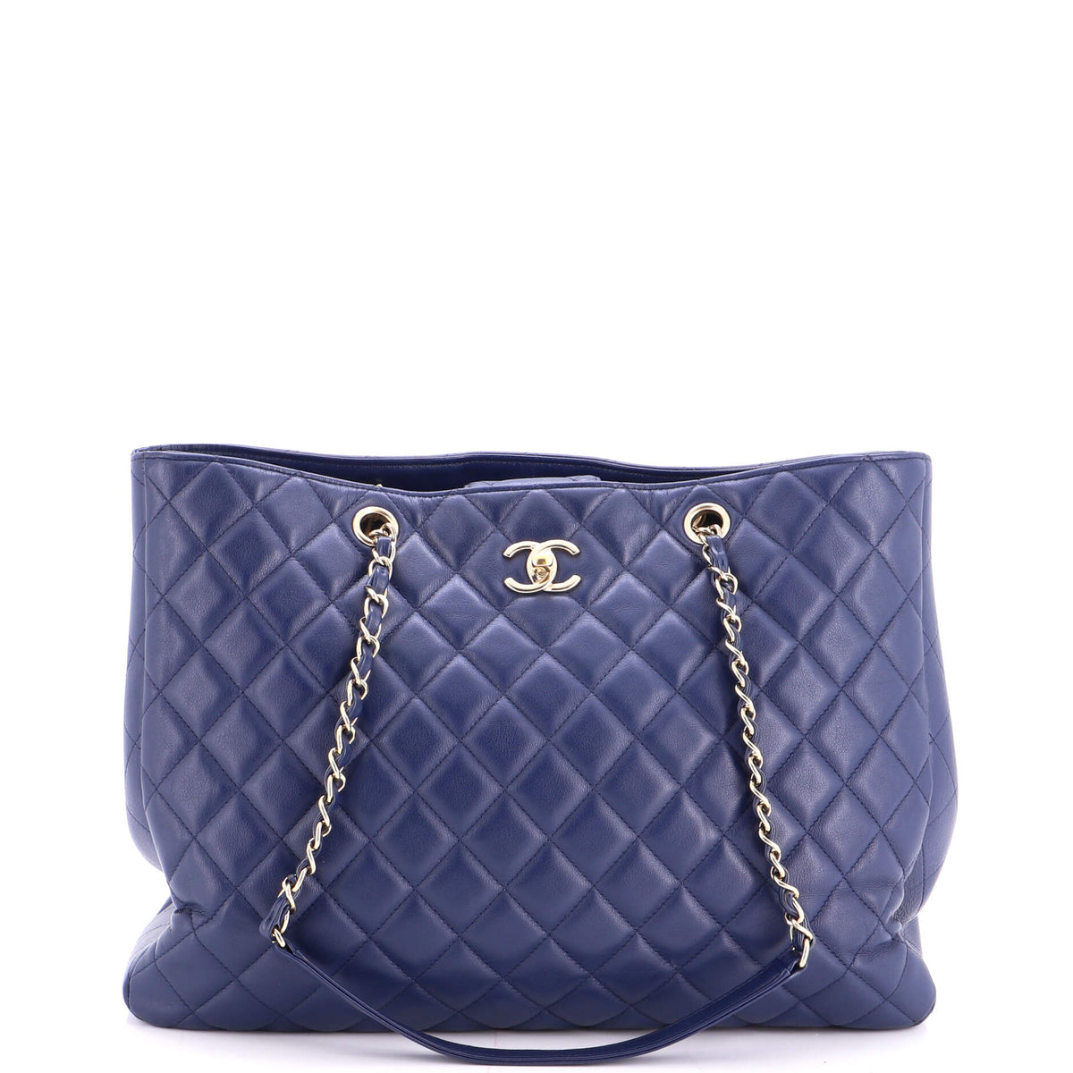 Chanel Classic CC Shopping Tote Quilted Calfskin Large