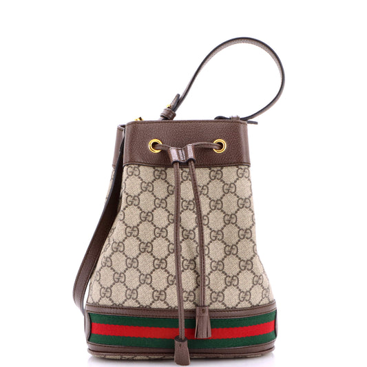 Gucci Ophidia Bucket Bag GG Coated Canvas Small