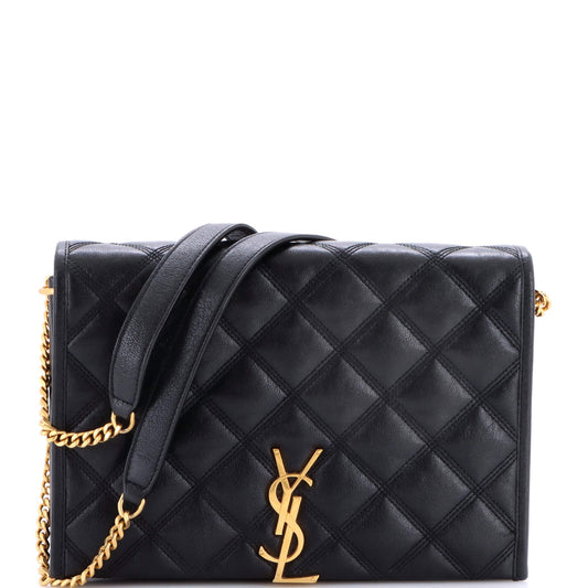 Saint Laurent Becky Shoulder Bag Quilted Leather Mini