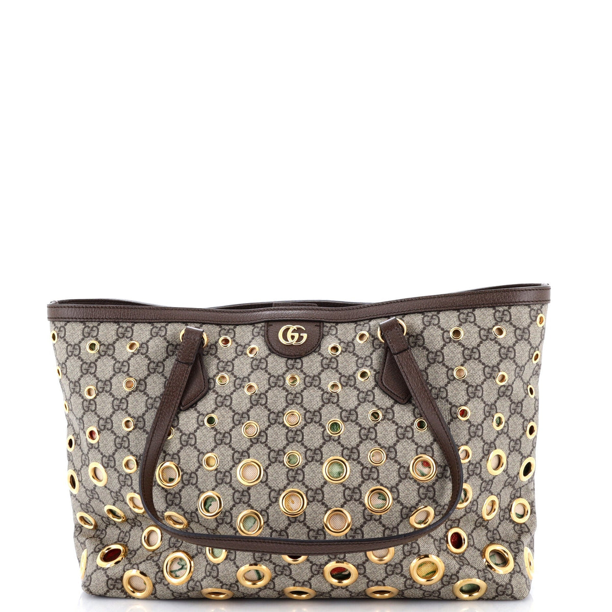 Gucci Ophidia Tote Grommet GG Coated Canvas Medium
