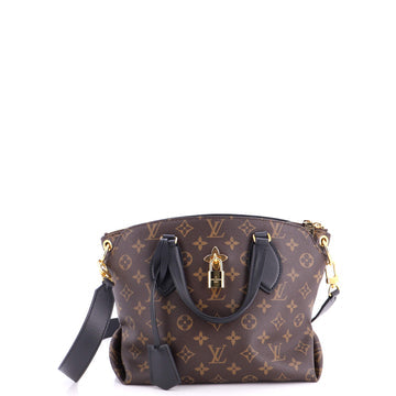 Flower Zipped Tote Monogram Canvas PM