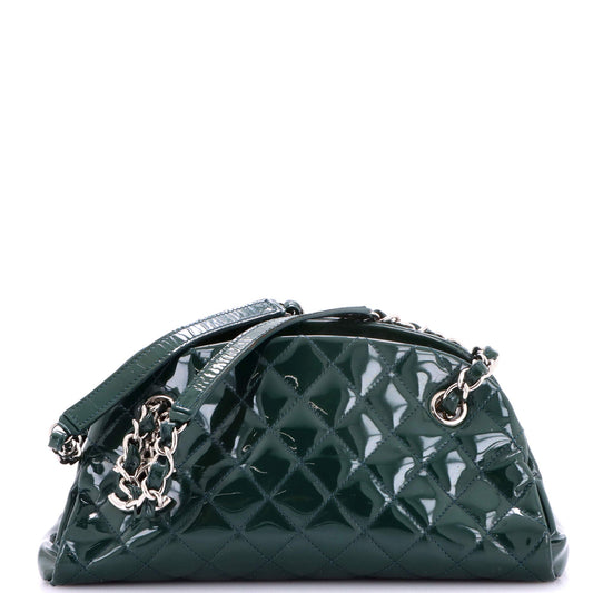 Chanel Just Mademoiselle Bag Quilted Patent Small