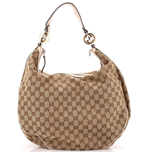 Gucci Twins Hobo GG Canvas Large