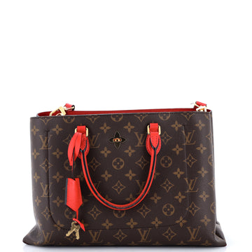 Flower Tote Monogram Canvas with Leather