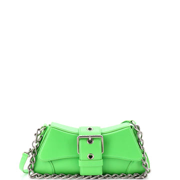 Lindsay Chain Strap Shoulder Bag Leather