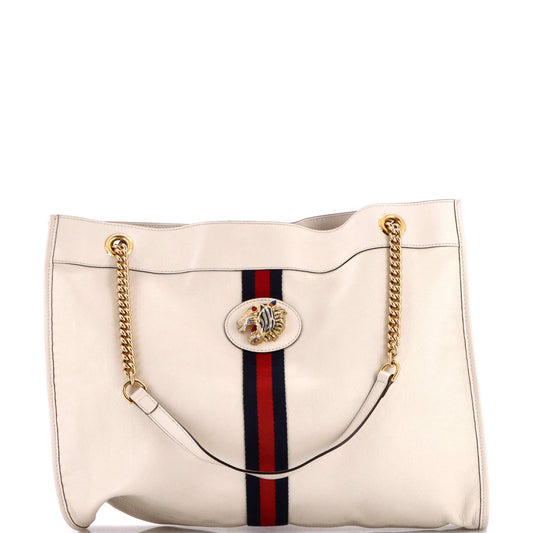 Gucci Rajah Chain Tote Leather Large