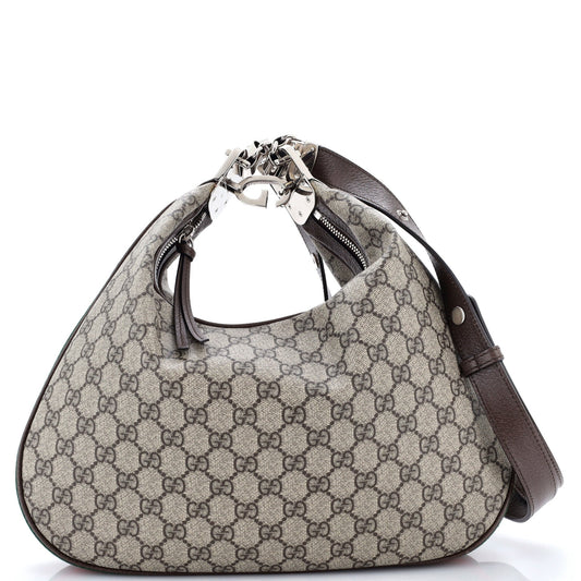 Gucci Attache Shoulder Bag GG Coated Canvas Medium