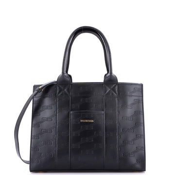 Hardware Tote Embossed Leather Small