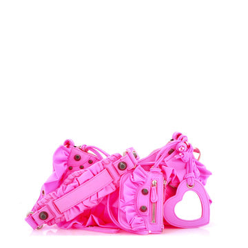 Le Cagole Giant Studs Shoulder Bag Ruffled Spandex XS