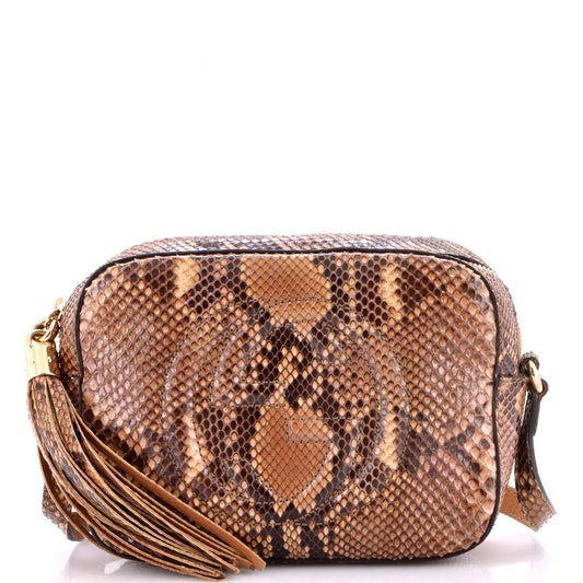 Gucci Soho Disco Crossbody Bag Python Small