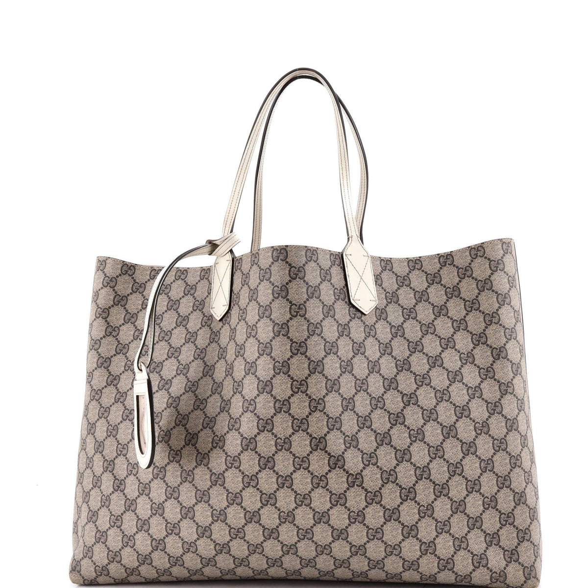 Gucci Reversible Tote GG Coated Canvas with Leather Medium